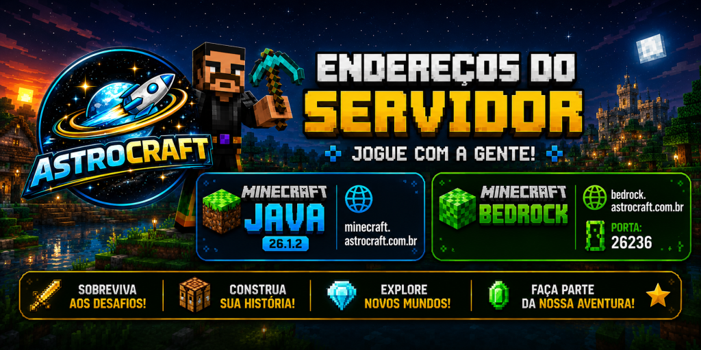 AstroCraft - Endereços do Servidor